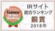 Gomez / IRサイト総合ランキング銅賞(2018年)